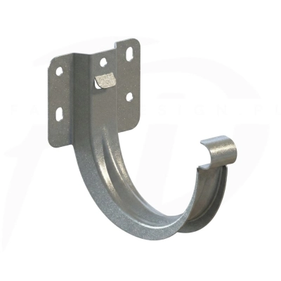 Hak doczołowy stalowy ⌀ 125 firmy KROP kolor antracyt metaliczny